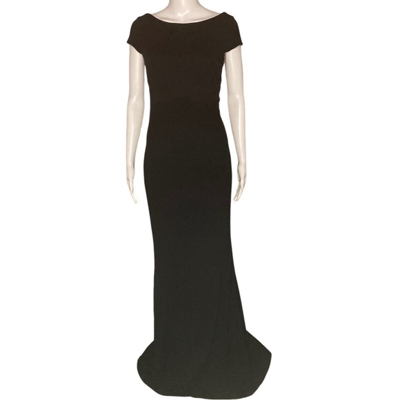 Katie May Madison Black Twist Back Gown - Sz 4 - Picture 4 of 9